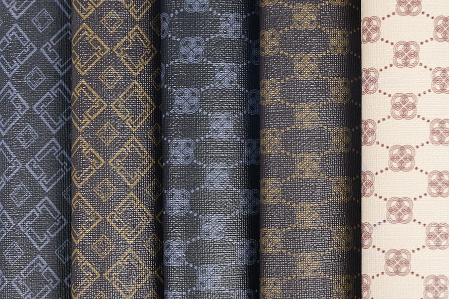 PVC高品质鳄鱼皮箱包人造革